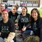 Fabulous AAPS 2023 volunteers and Pacific Studies undergrads: James Lowrie, Tivien Homerang-Andrews, Luseane 'Ofa, Stella Hibbins and Jemimah Bryson.